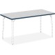 Lorell Classroom Activity Tabletop - For - Table TopGray Nebula Rectangle, High Pressure Laminate (HPL) Top x 60" Table Top Widt