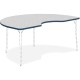 Lorell Classroom Activity Tabletop - For - Table TopGray Nebula Kidney-shaped, High Pressure Laminate (HPL) Top x 72" Table Top 