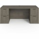 Lorell Prominence 2.0 Double-Pedestal Credenza - 72" x 24"29" , 1" Top, 0.1" Edge - 2 x File Drawer(s) - Double Pedestal on Left