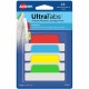 Avery 2-sided Writable Margin Ultra Tabs - 24 Tab(s) - 1" Tab Height x 2.50" Tab Width - Red Film, Clear Paper, Yellow, Green, B
