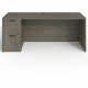 Lorell Prominence 2.0 Left-Pedestal Credenza - 72" x 24"29" , 1" Top, 0.1" Edge - 2 x File Drawer(s) - Single Pedestal on Left S