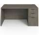 Lorell Prominence 2.0 Right-Pedestal Desk - 60" x 30"29" , 1" Top, 0.1" Edge - 3 x File, Box Drawer(s) - Single Pedestal on Righ