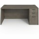 Lorell Prominence 2.0 Right-Pedestal Desk - 66" x 30"29" , 1" Top, 0.1" Edge - 3 x File, Box Drawer(s) - Single Pedestal on Righ