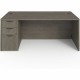 Lorell Prominence 2.0 Left-Pedestal Desk - 72" x 36"29" , 1" Top, 0.1" Edge - 3 x File, Box Drawer(s) - Single Pedestal on Left 