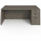 Lorell Prominence 2.0 Right-Pedestal Desk - 72" x 36"29" , 1" Top, 0.1" Edge - 3 x File, Box Drawer(s) - Single Pedestal on Righ