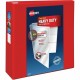 Avery Heavy-Duty View Red 4" Binder (79326) - Avery Heavy-Duty View 3 Ring Binder, 4" One Touch EZD Rings, 4.5" Spine, 1 Red Bin