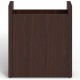 Lorell Prominence 2.0 Modular Table Base with Door - Mahogany Base - 28" Height x 24" Width x 8" Depth - Assembly Required - 1 E