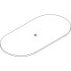 Lorell Prominence 2.0 Racetrack Conference Tabletop - For - Table TopEspresso Racetrack, Laminated Top x 96" Table Top Width x 4