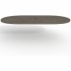 Lorell Prominence 2.0 Racetrack Conference Tabletop - 96" x 48" , 1.5" Top, 0.1" Edge - Material: Particleboard - Finish: Gray