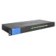 Linksys LGS124P 24-Port Business Gigabit POE+ Switch - 24-port switch with 12 PoE+ ports (ports 1-6 and 13-18) and dedicated PoE