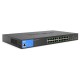 Linksys 24-Port Managed Gigabit PoE+ Switch with 4 1G SFP Uplinks - 24 Ports - Manageable - Gigabit Ethernet - 1000Base-T, 1000B