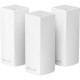 Linksys Velop Intelligent Mesh WiFi System- Tri-Band- 3-Pack White (AC2200) - 2.40 GHz ISM Band - 5 GHz UNII Band - 6 x Antenna(
