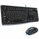 Logitech MK120 Desktop Corded Combo Set - USB Cable Keyboard - 104 Key - USB Cable Mouse - Optical - 1000 dpi - 3 Button - Scrol