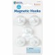 Learning Resources Original Magnetic Hooks - 13 lb (5.90 kg) Capacity - for Pocket Chart, Flip Book, Hall Pass, Decoration - Whi
