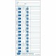 Lathem Universal Time Cards - 100 Sheet(s) - 4" x 9" Sheet Size - White - White Sheet(s) - 100 / Pack
