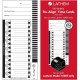 Lathem E16 Tru-Align Time Cards - 150 lb - 4" x 9" Sheet Size - White Sheet(s) - 100 / Pack