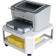 Mead Hatcher Master Products Mobile Steel Printer Stand - 75 lb Load Capacity - 2 x Shelf(ves) - 8.5" Height x 17.8" Width x 17.
