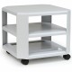 Master Mobile Printer Stand - 75 lb Load Capacity - 2 x Shelf(ves) - 8.5" Height x 18" Width x 18" Depth - Floor - Steel - Gray