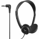 Maxell HP-100 Lightweight Stereo Headphone - Stereo - Black - Mini-phone (3.5mm) - Wired - 20 Hz 20 kHz - Nickel Plated Connecto