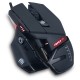 Mad Catz The Authentic R.A.T. 4+ Optical Gaming Mouse - PixArt PMW3330 - Cable - Black - 1 - USB 2.0 - 7200 dpi - 9 Button(s)