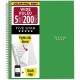 Five Star Five-subject Notebook - 200 Sheet - Wide Ruled - 8" x 10.5"