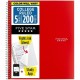 Mead Five-Star Wirebound 5-Subject Notebook - 200 Sheets - Wire Bound - 11" x 8 1/2" - White Paper - Assorted Cover - Pocket, St