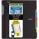 Mead College Ruled Subject Notebooks - 200 Pages - Spiral - 11" x 10.2" - AssortedPlastic Cover - Tab, Divider, Durable, Subject