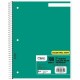 Mead One-subject Spiral Notebook - 100 Sheets - Spiral - College Ruled - 8" x 10 1/2"8" x 10.5" - White Paper - Back Board - 1 E