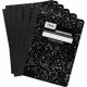 Mead Composition Book - Sewn - 7 1/2" x 9 3/4" - White Paper - Black Marble Cover - 12 / Carton
