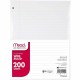 Mead 3-Hole Punched Wide-ruled Filler Paper - 200 Sheets - Ruled Red Margin - 8" x 10 1/2" - White Paper - 1 / Pack