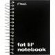 Mead Fat Lil' Notebook - 200 Sheets - Wire Bound - 4" x 5 1/2" - White Paper - AssortedCardboard Cover - Perforated - 1 Each