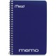 Mead Wirebound Memo Notebook - 40 Sheets - Wire Bound - 4" x 6" - Assorted Paper - TanBoard Cover - 1 Each