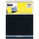 Mead Premium Wirebound Legal Pads - 70 Sheets - Spiral - 20 lb Basis Weight - 8 1/2" x 11 3/4" - Canary Paper - NavyBoard Cover 