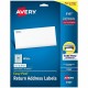 Avery Easy Peel White Inkjet Mailing Labels - 1 3/4" Width x 1/2" Length - Permanent Adhesive - Rectangle - Inkjet - White - Pap