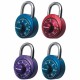 Master Lock Assorted Numeric Combination Locks - 3 Digit - Master Keyed - 0.28" Shackle Diameter - Cut Resistant - Stainless Ste