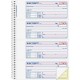 Adams Spiral 2-part Money/Rent Receipt Book - 200 Sheet(s) - Spiral Bound - 2 Part - 2.75" x 7.62" Form Size - White, Canary - A