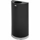 Rubbermaid Commercial 12 Gallon Half Round Steel Receptacle - 12 gal Capacity - Semicircular - 7" Opening Diameter - 32" Height 