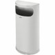 Rubbermaid Commercial Half Round Steel Receptacles - 9 gal Capacity - 32" Height x 18" Width x 9" Depth - Steel - Stainless Stee