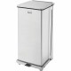 Rubbermaid Commercial Defenders Square Step Can - 13 gal Capacity - Square - Foot Pedal, Fire-Safe, Leak Proof - 30" Height x 15