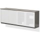 Mayline Medina Series Low Wall Cabinet - 72" x 20"29.5" , 1" Top - 2 Shelve(s) - 2 Adjustable Shelf(ves) - Beveled Edge - Materi