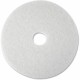 3M White Super Polish Pads - 5/Carton - Round x 20" Diameter - Polishing, Floor, Buffing, Scrubbing - Wood Floor - 175 rpm to 60