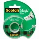 Scotch Magic Matte Finish Tape - 25 ft Length x 0.75" Width - 1" Core - Adhesive Backing - Dispenser Included - Handheld Dispens