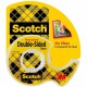 Scotch Double-Sided Tape - 20.83 ft Length x 0.50" Width - 1" Core - Acrylate - 3 mil - Permanent Adhesive Backing - Dispenser I