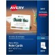 Avery Note Cards - 97 Brightness - 5 1/2" x 4 1/4" - Matte - 60 / Box - Heavyweight, Smooth Edge - White
