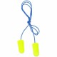 3M soft Yellow Neons Corded Earplugs - Noise Protection - Yellow - Comfortable, Disposable, Corded, Noise Reduction - 200 / Box