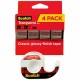 Scotch Transparent Tape - 23.61 yd Length x 0.75" Width - 1" Core - Dispenser Included - Handheld Dispenser - Stain Resistant, M