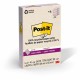 Post-it Super Sticky Adhesive Note - 4" x 6" - Rectangle - 45 Sheets per Pad - Assorted Wanderlust Pastel - Repositionable - 4 /