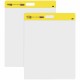 Post-it Self-Stick Easel Pads - 20 Sheets - Plain - Stapled - 18.50 lb Basis Weight - 20" x 23" - White Paper - Self-adhesive, R