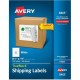 Avery TrueBlock Shipping Label - 8 1/2" Width x 11" Length - Permanent Adhesive - Inkjet - White - Paper - 1 / Sheet - 100 Total