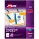 Avery Vertical Name Badges with Tickets Kit for Laser and Inkjet Printers, 4-1/4" x 6" - White, Black - 25 / Pack